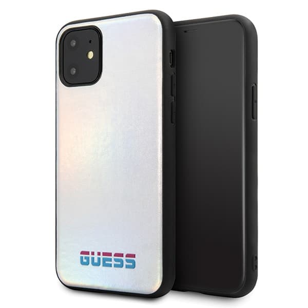 Guess GUHCN65BLD iPhone 11 Pro Max silver/silver hårt skal skimrande