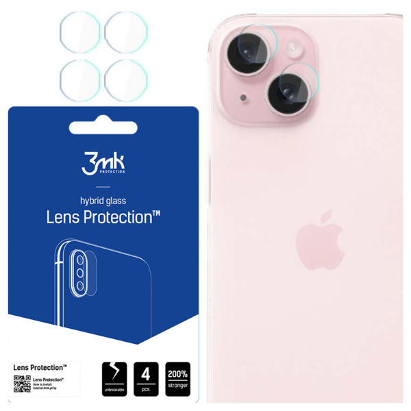 Apple iPhone 15 Plus - 3mk linsebeskyttelse
