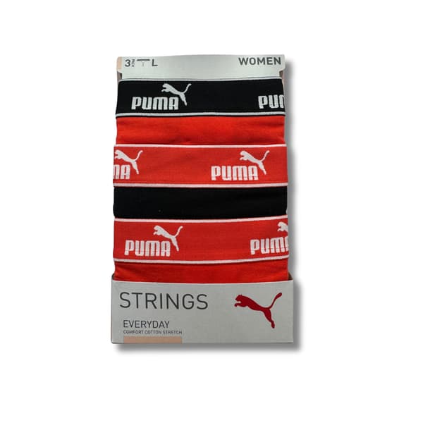 Puma BASIC 3-PACK 93533709 naisten stringit koko S