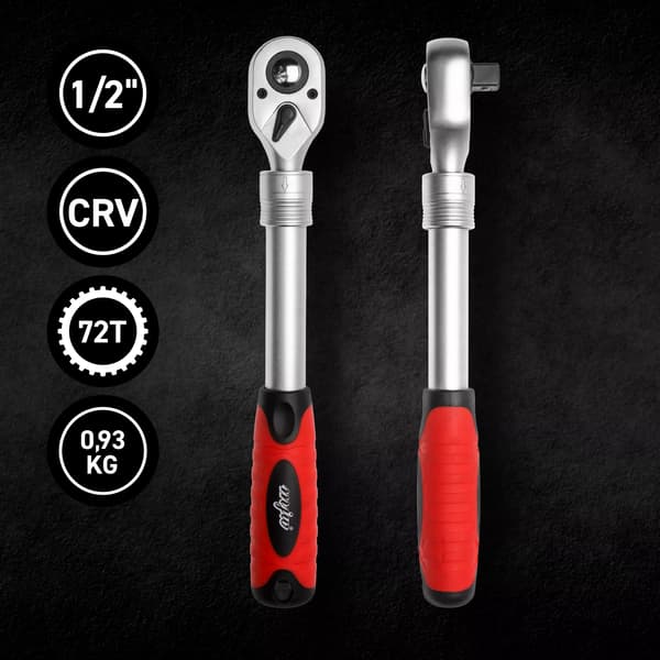 MJW 1/2" förlängningsbar spärrskaft MJW