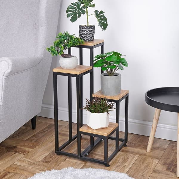 Blomsterstand metal 4-niveauer 69 cm
