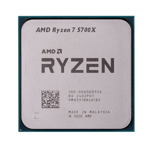 AMD Ryzen 7 5700X TRAY-processor, 8 kärnor, 16 trådar, 3,4 GHz