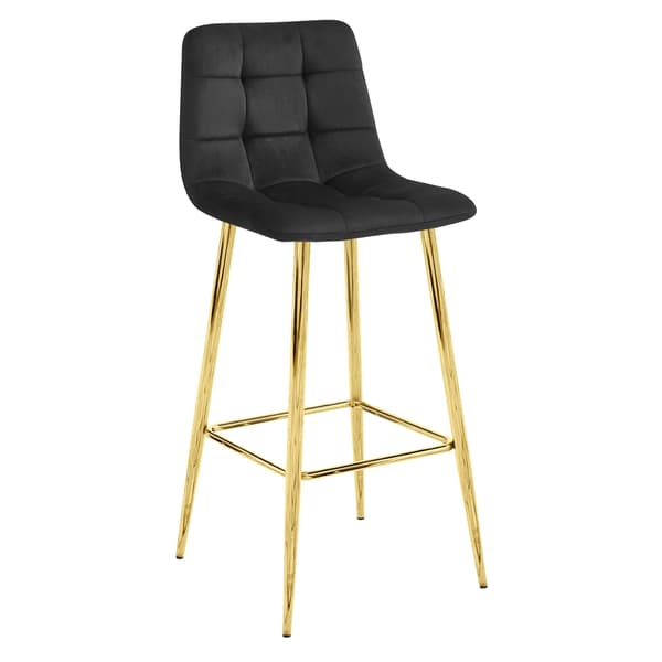 ARCETO pall - svart sammet / GYLLENE ben x 2