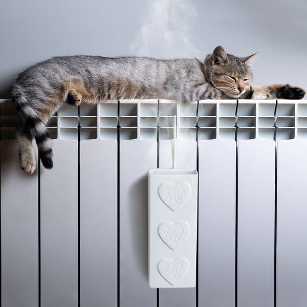 Luftfugter til radiator keramiske hjerter 300 ml