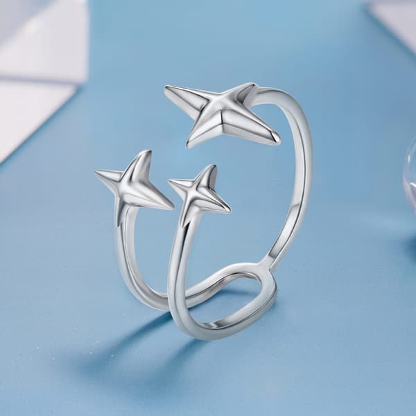 Silver universalring TRE STJÄRNOR silver 925