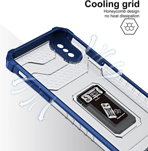 BLÅT ETUI TIL IPHONE X/XS 5,85 TOMMER