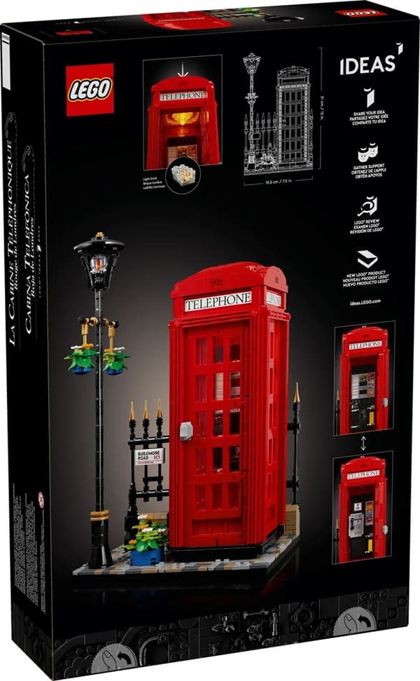 Lego 21347 Punainen Lontoon puhelinkoppi