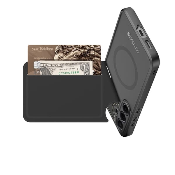 Dux Ducis Rafi II Etui til Samsung Galaxy S25+ med Stander og Pung - Sort