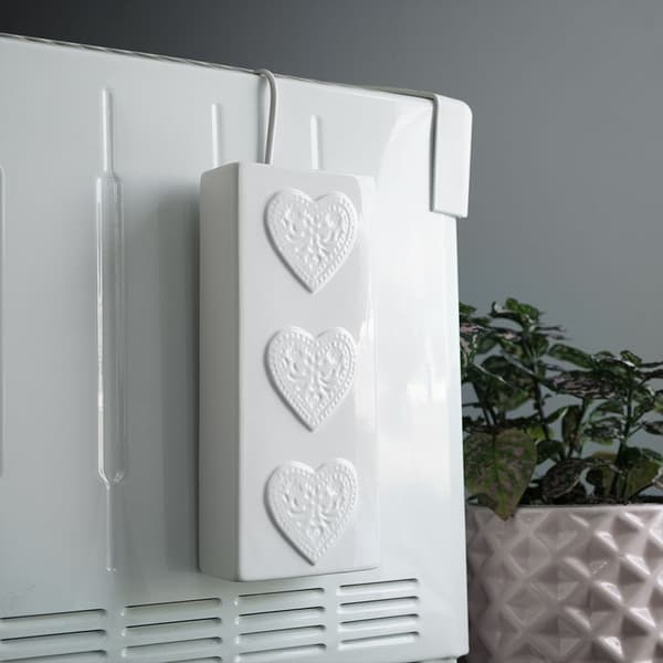 Luftfugter til radiator keramiske hjerter 300 ml