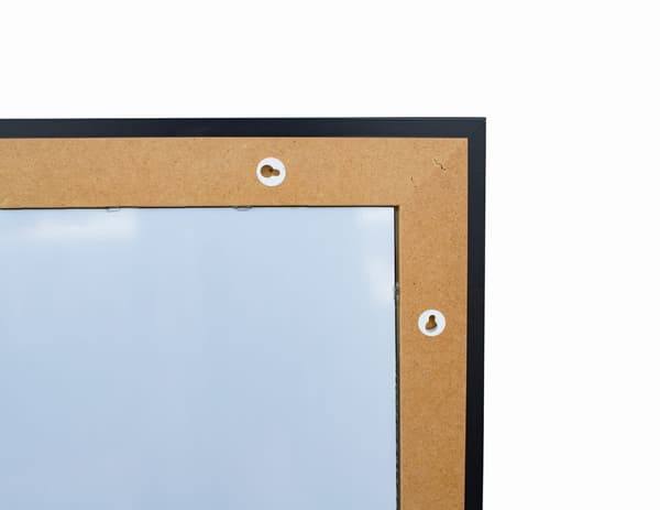 Spejlprofil 70/15, udvendige mål 50x120 cm, Sort