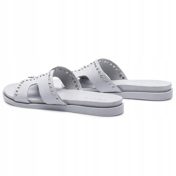 INUOVO FLIP-FLOPS I LÄDER GRÅ 36 3U1G3*