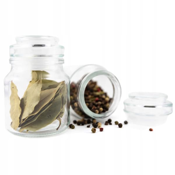 Kryddor, 205 ml glasburk, örtburk, presentburk