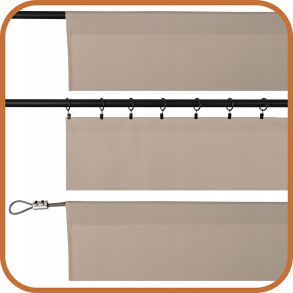 Terassiverho T 155x170 vaalea beige