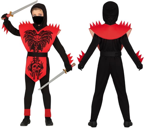 Cobra NINJA Kostume Halloween Bal 5-6 år