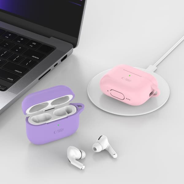 TECH-PROTECT SILIKONEKROG TIL APPLE AIRPODS PRO 1/2 CAFFE LATTE