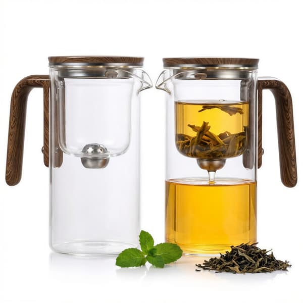 750 ML GLASKANDE MED MAGNETISK TRIGGER TIL KAFFE OG TE