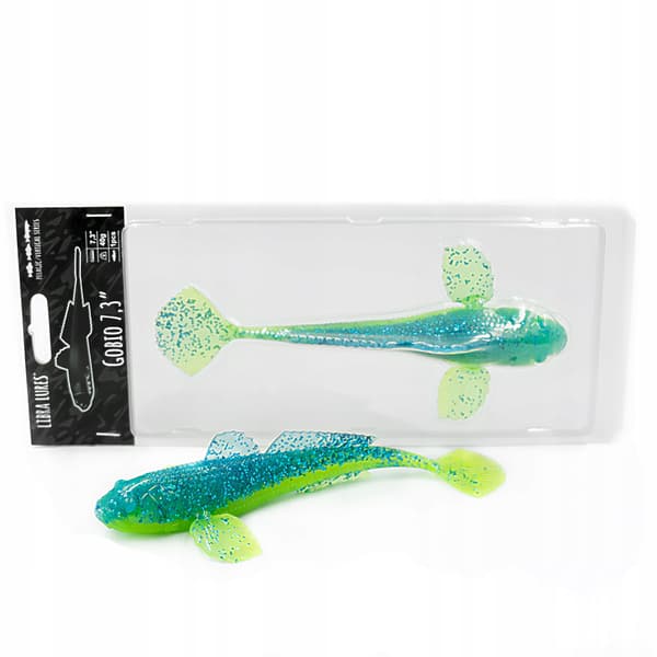 Gummilock Libra Lures GOBIO 18.6cm Vertikal 127 Lime Chartreuse
