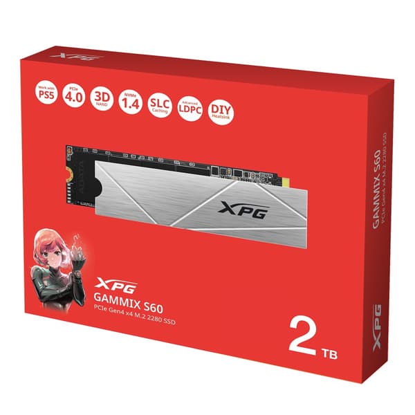 ADATA GAMMIX S60 SSD 2 Tt PCIe Gen4 M.2