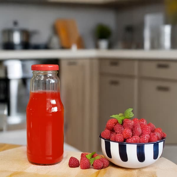 FRUGTflaske til juice, sirup 300ml + LÅG