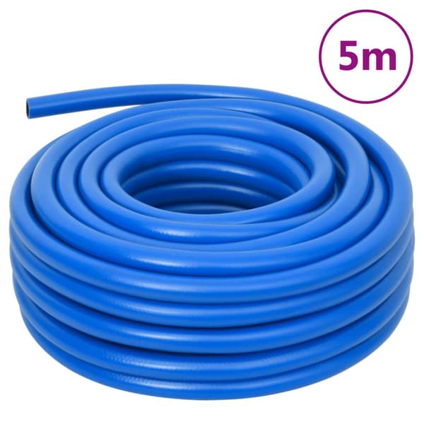 vidaXL luftslange, blå, 0,7", 5 m, PVC