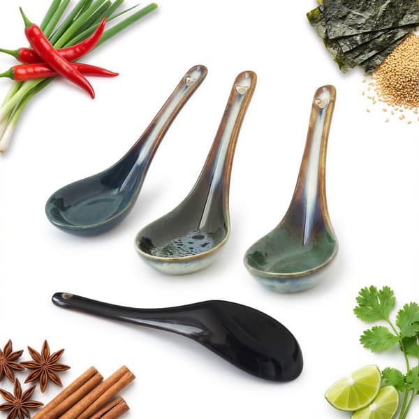 KERAMISK RAMENSOPPSKED 15 ml. MIDDAGSKED 16,5 CM