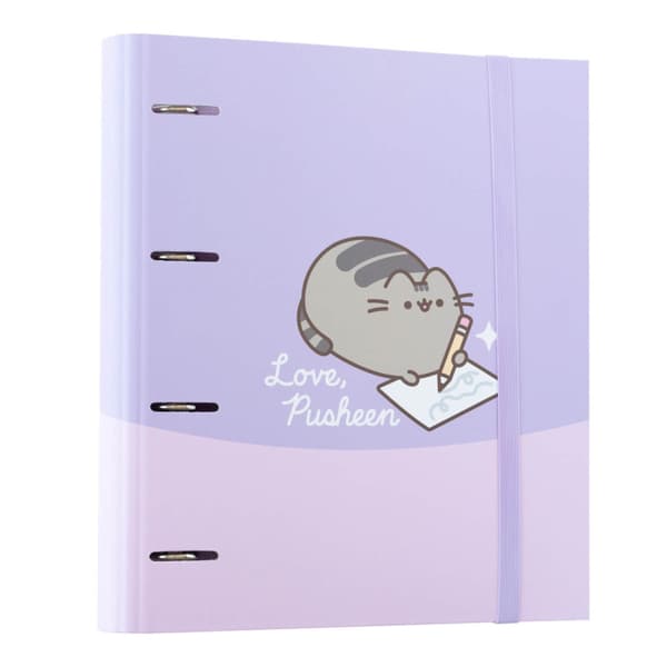 Pusheen - A4-mappe fra Moments-kollektionen (4 ringe, elastik)