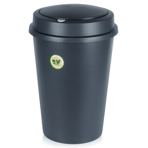 Plastik skraldespand sort 47 l