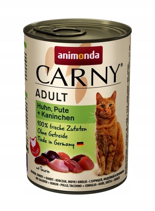 Animonda Carny vådfoder til voksne katte, blanding af 5 smagsvarianter, 10 x 400 g