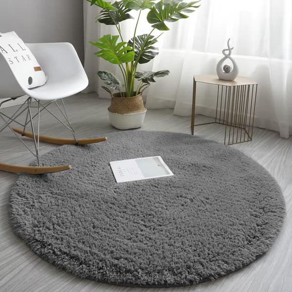 Alpaca Strado Rund Matta 120x120 - Alpagrå