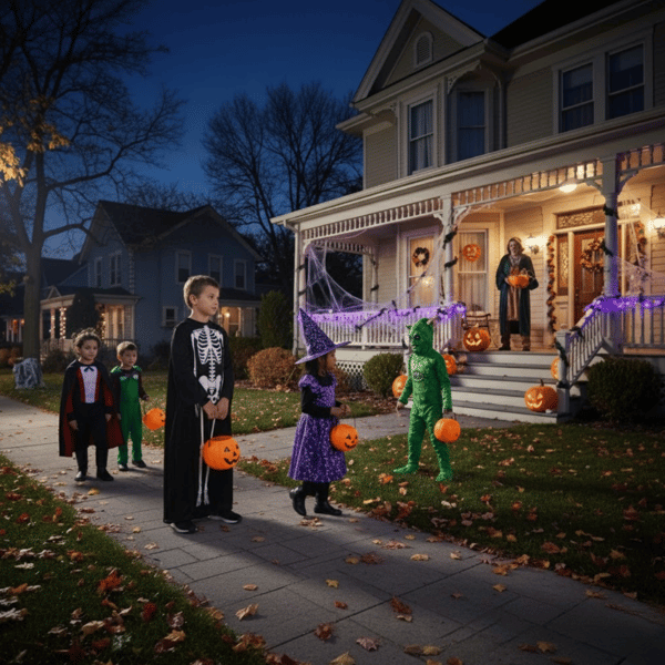 Halloween-kostym för barn skelett