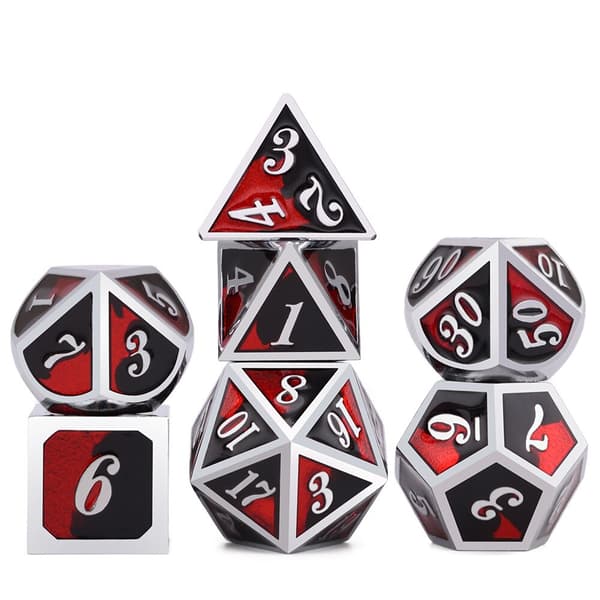 Hellfire RPG -noppasarja, 7 metallinoppaa