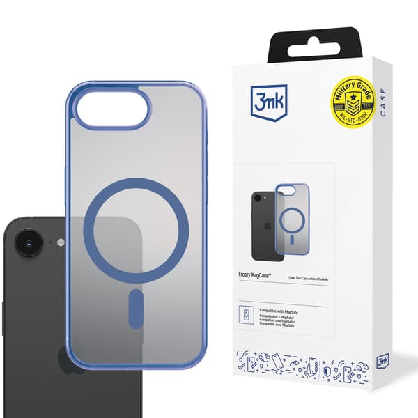 Apple iPhone 16E - 3mk Frosty MagCase sininen