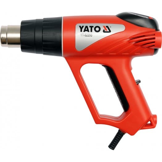 YATO Kuumailmapistooli 70~600°C 2000W LED LISÄVARUSTEIDEN KANSSA YT-82293