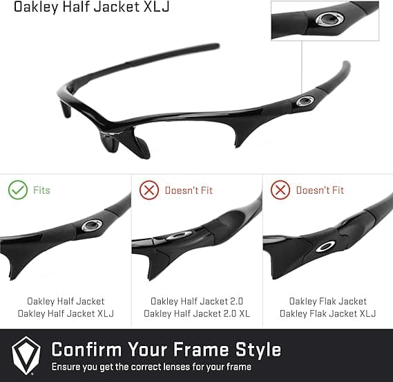 ERSÄTTNINGSLINSER FÖR OAKLEY HALF JACKET XLJ GLASÖGON POLARISERADE GRÅ 2 ST