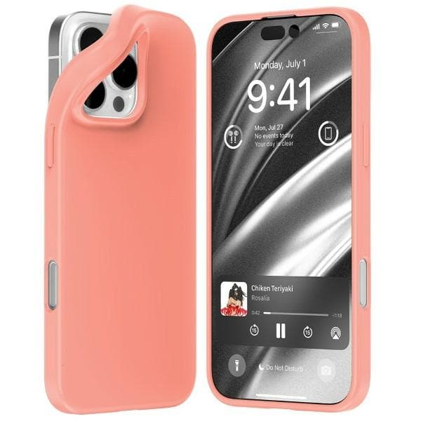 Mercury Soft iPhone 16 Pro Max 6,9" vaaleanpunainen