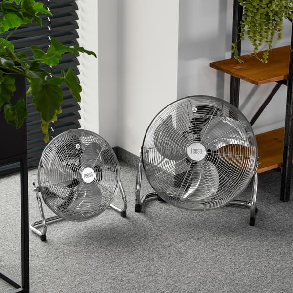 Gulvventilator Teesa 40 cm kraftig værkstedscirkulator 90 W
