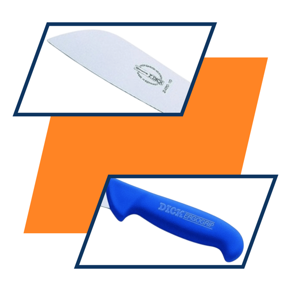 ERGOGRIP fiskkniv, 10 cm, blå
