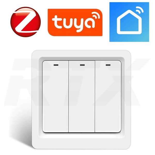 3-klicks ljusströmbrytare ZigBee TUYA #fungerar utan N