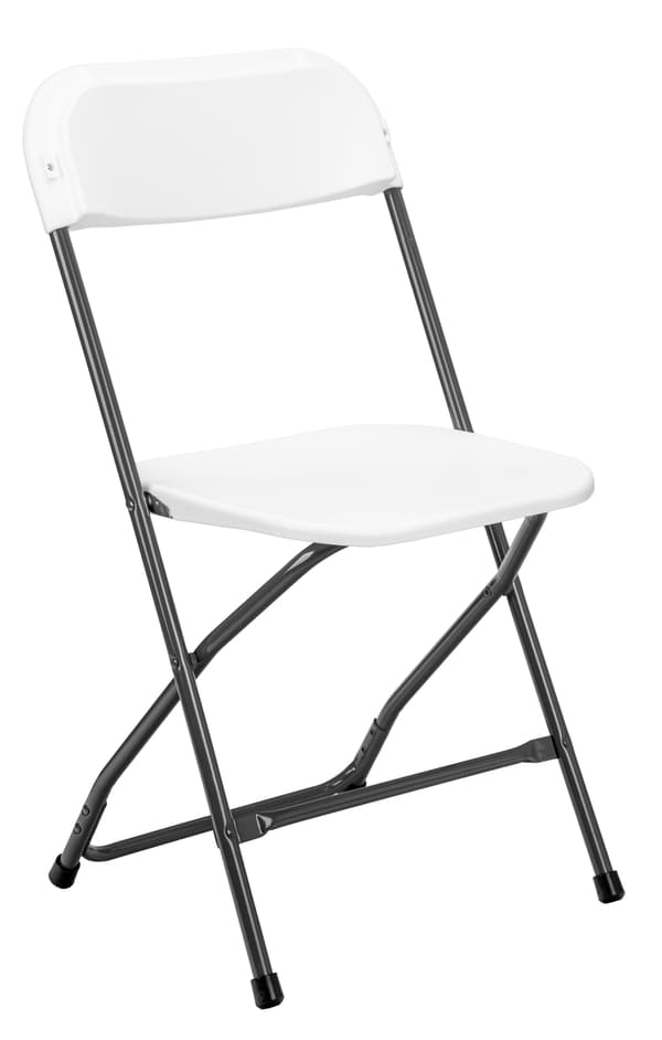 SIMPLO BLACK klappelig cateringstol, hvid