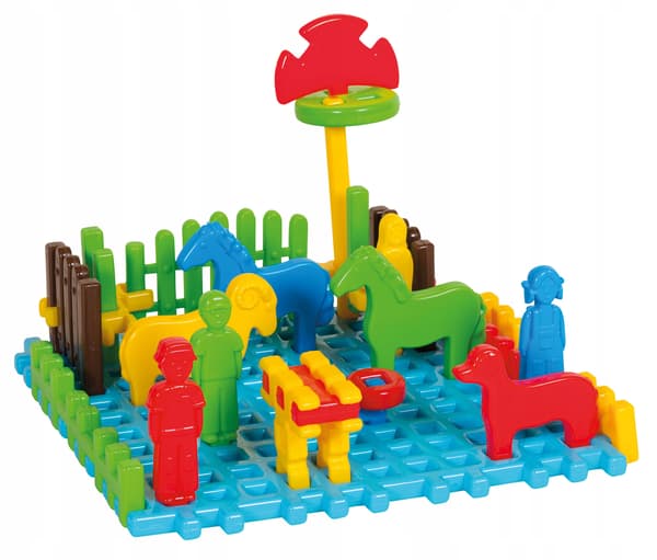 Marioinex Wafers Mini Farm - Byggeklodser 31 dele