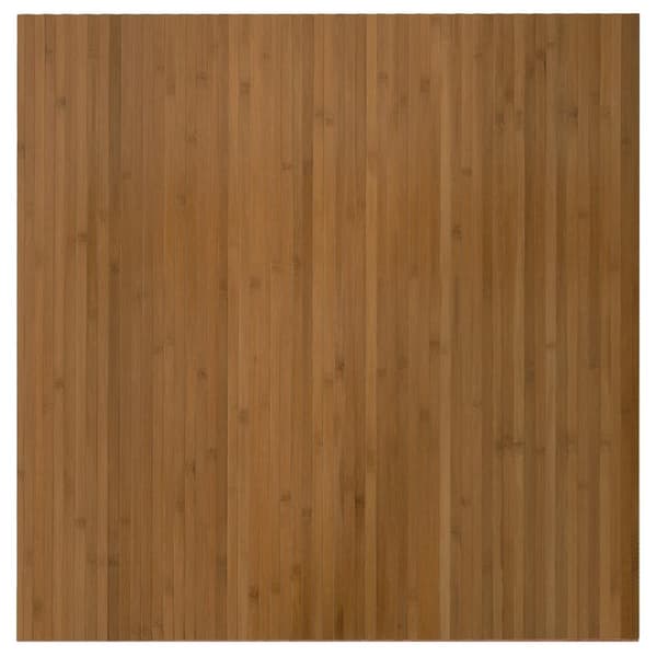 vidaXL Suorakulmainen matto, ruskea, 100x100 cm, bambu