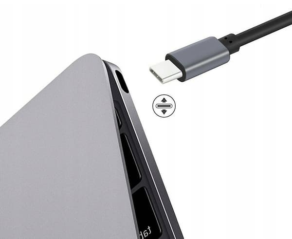 Adapter, 3 i 1, USB Typ C, till HDMI, Rymdgrå, Co2