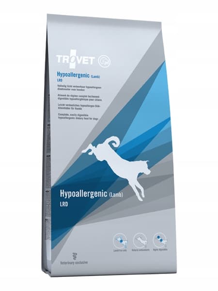 Torrfoder för hundar TROVET LRD Lamm 10 kg glutenfritt