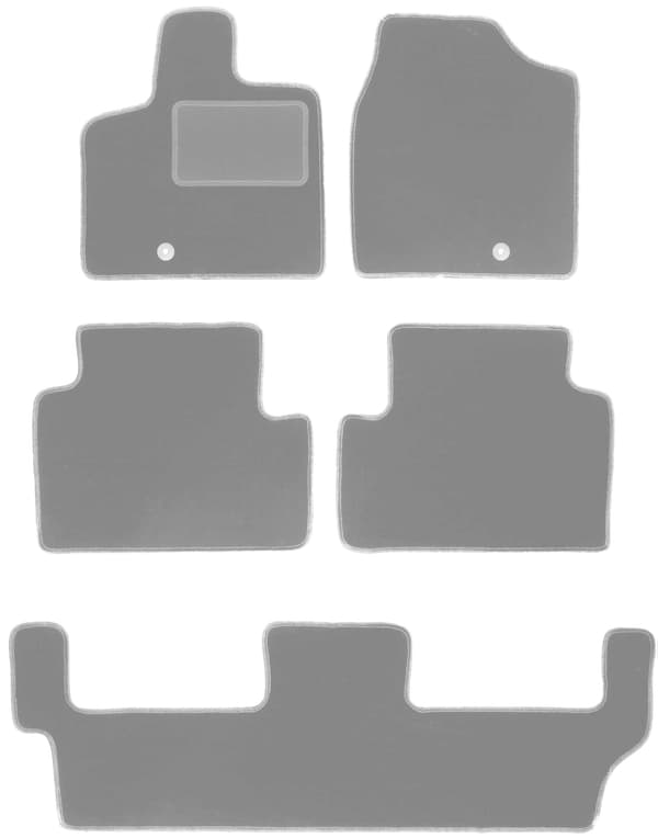 Grå bilmattor för: Chrysler Voyager V 7-sits (2008-2011)
