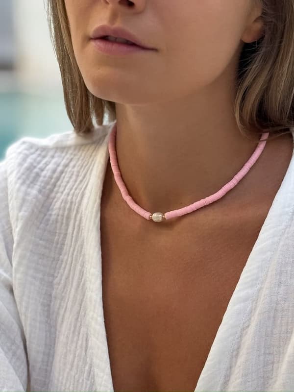 Halsband Choker MULAN Rosa