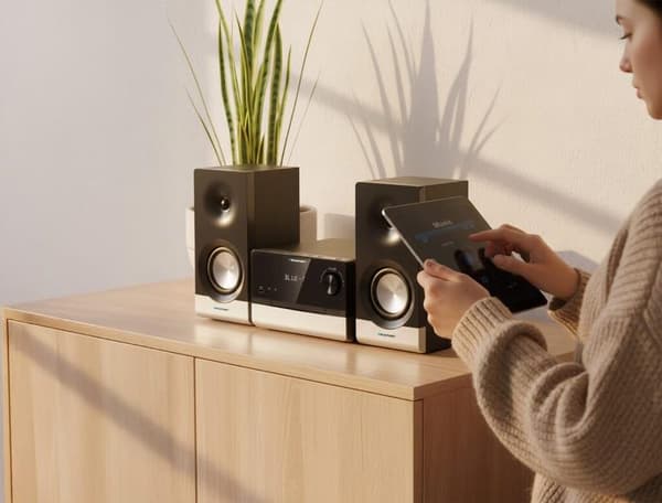 BLAUPUNKT MS40.2BT Micro System musta ja hopea