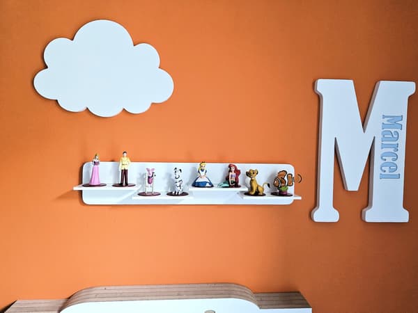 Disney-lydboksdisplay med én række