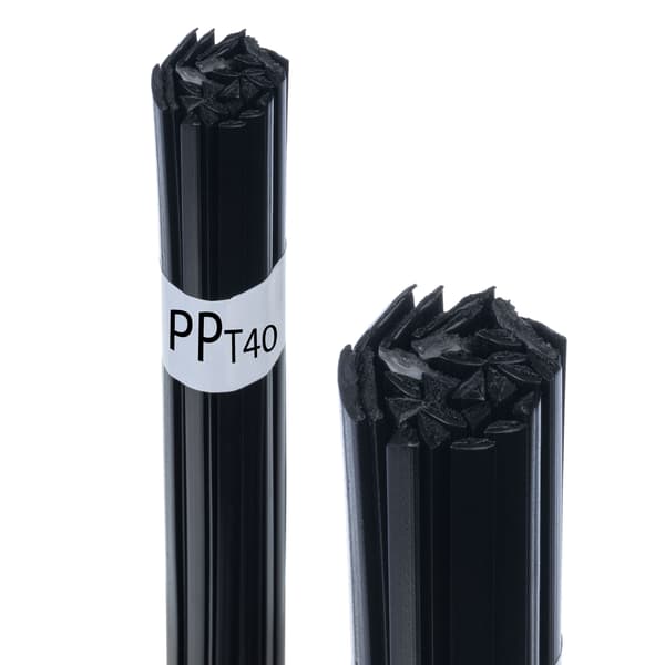 Plast svejsespartel metal PP+T40 Sort 50g