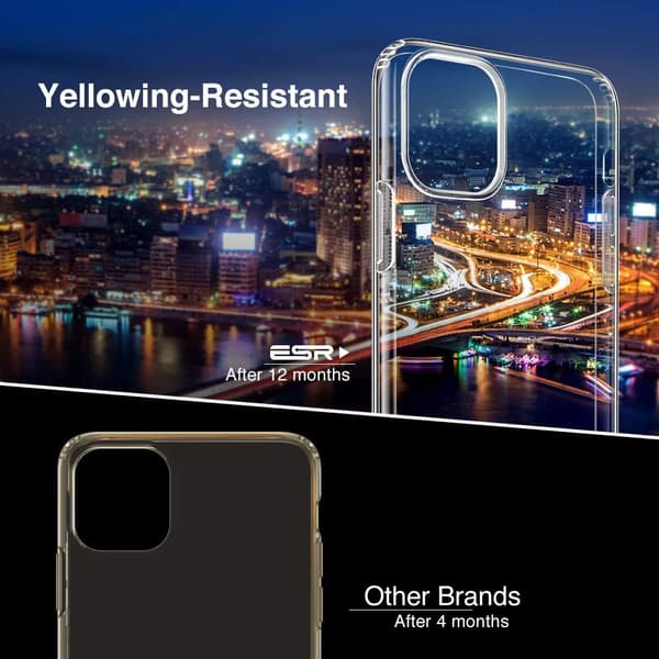 ETUI TIL APPLE IPHONE 11 PRO TRANSPARENT SILIKONE BAGSIDER A2160