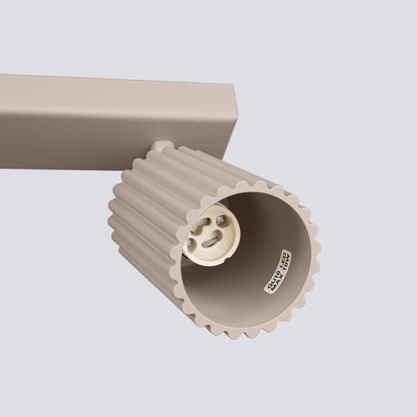 KULSTOFPLADE 2 GU10 TAUPE ALU SOLLUX SL.1763